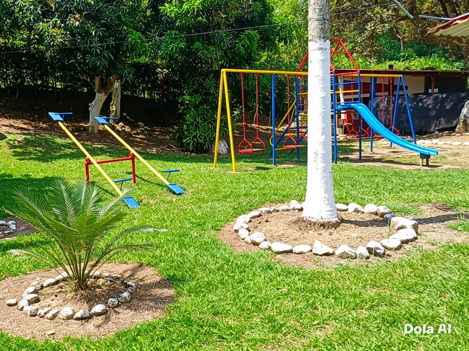 Parque infantil y áreas de recreación para niños